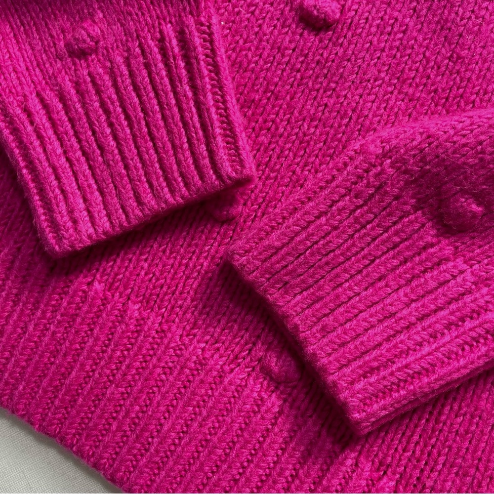 Lucky Brand Bobble Stitch Crewneck Cotton Blend Knit Sweater - Picture 4 of 11